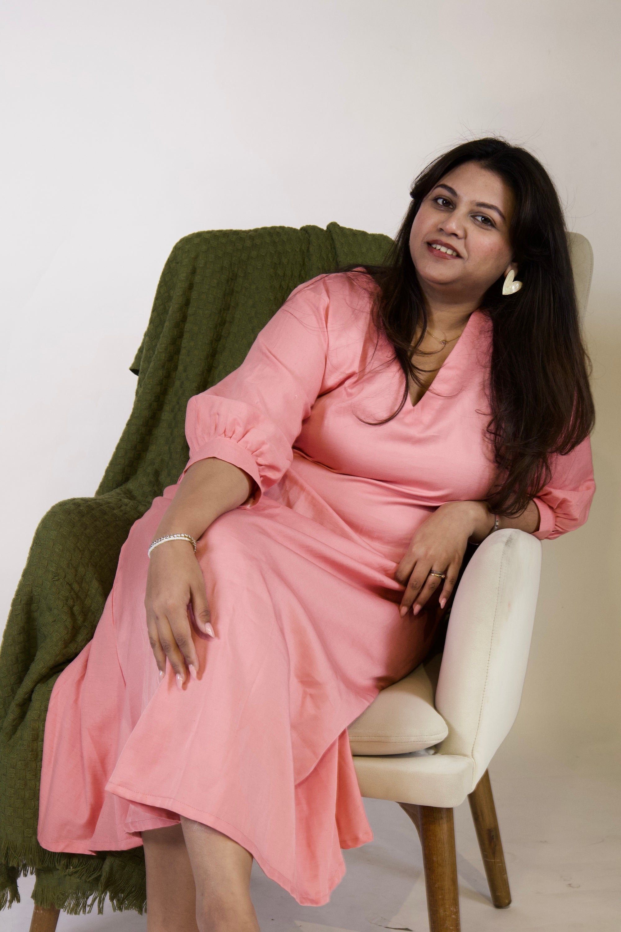 Aimee Soft A-Line Midi Dress